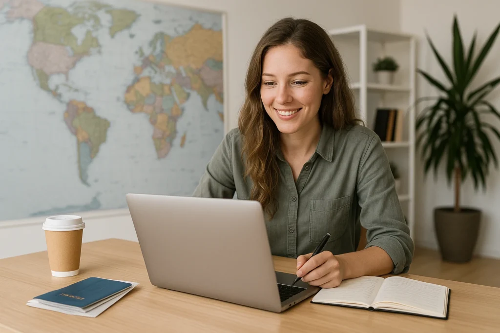 Preparing for the TEFL course with passport