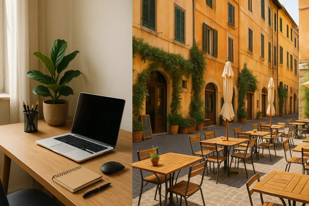 setting up your workspace and finding local spots